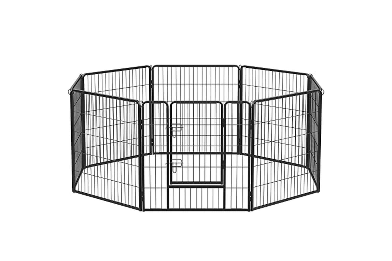 Feandrea 8-panel Pet Playpen | Iron Dog Cage | Heavy Duty | 80 X 80 Cm