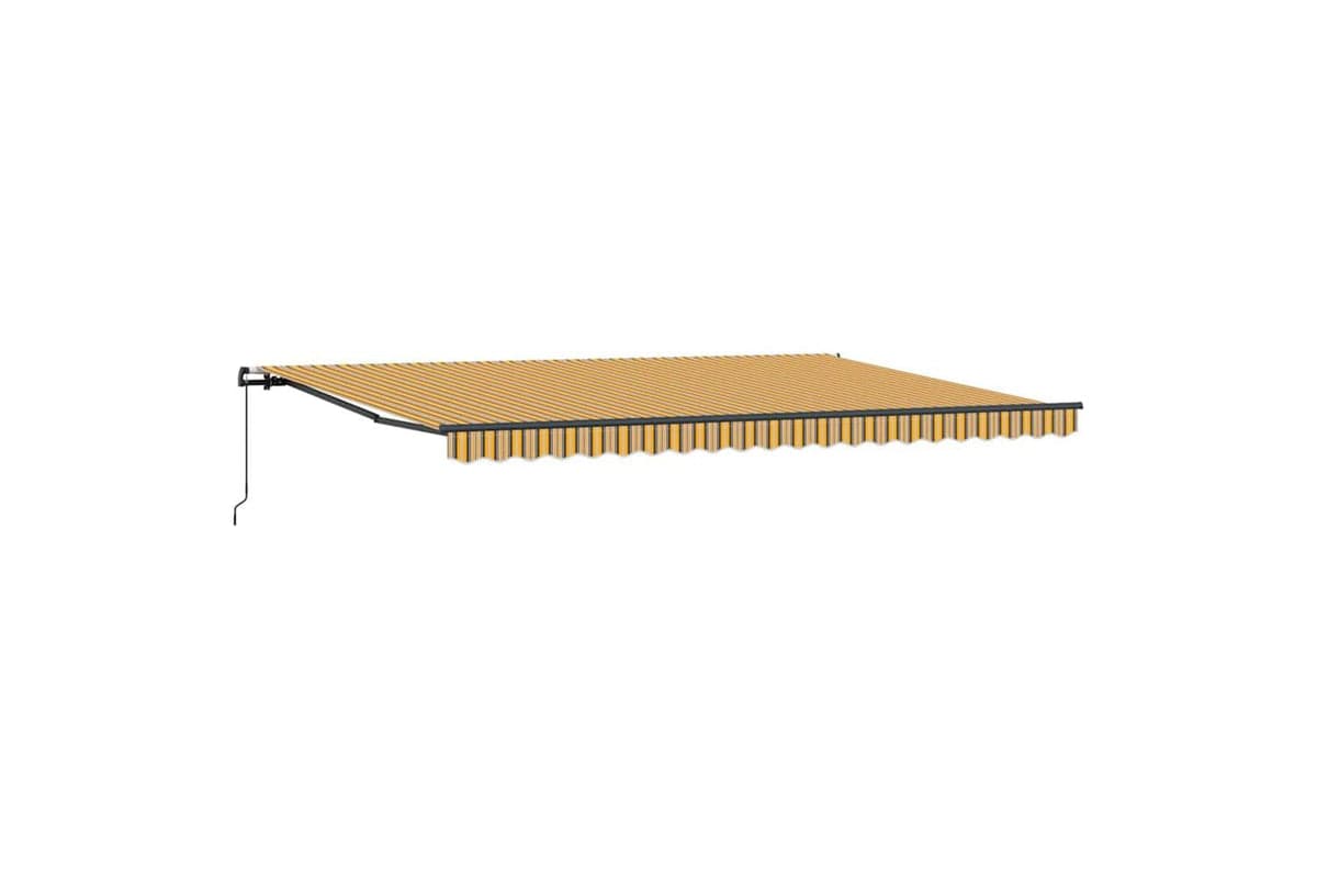Vidaxl Retractable Awning Manual Multicolour 500 X 350 Cm Fabric