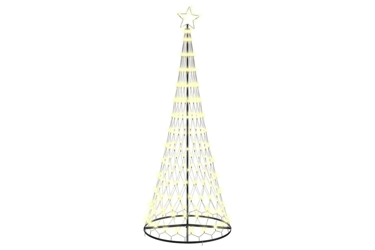 Vidaxl Led Christmas Tree Warm White 100 X 100 X 250 Cm Metal