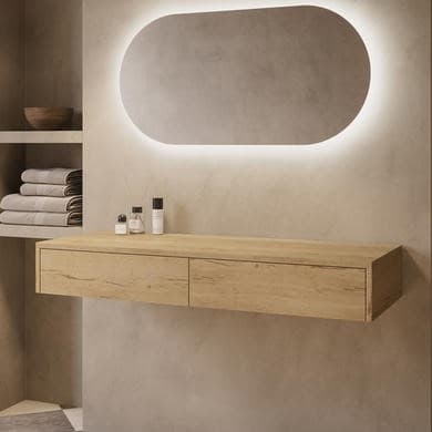 Lugo Wall Hung Countertop Double Vanity Unit