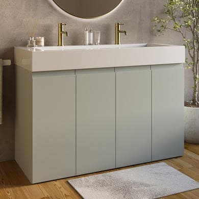 Panama 1200mm Freestanding Double Vanity Unit with Basin