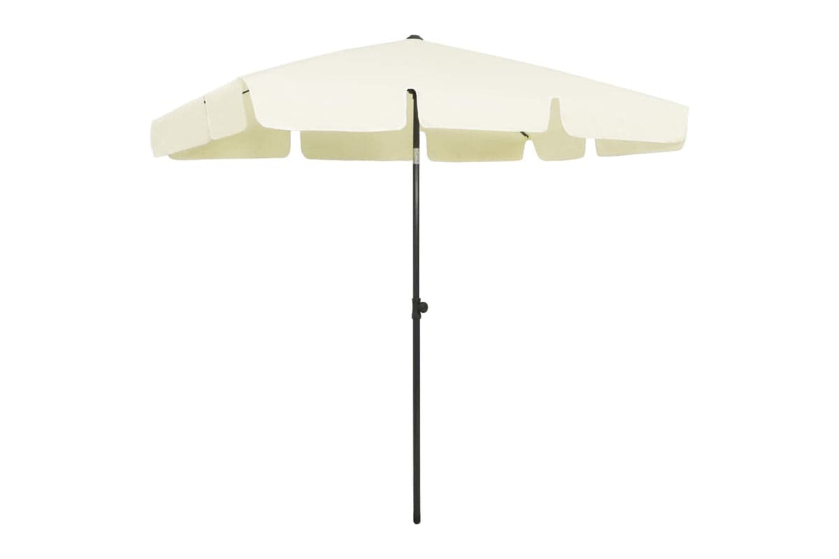 vidaXL 314727 Beach Umbrella Sand Yellow 200x125cm