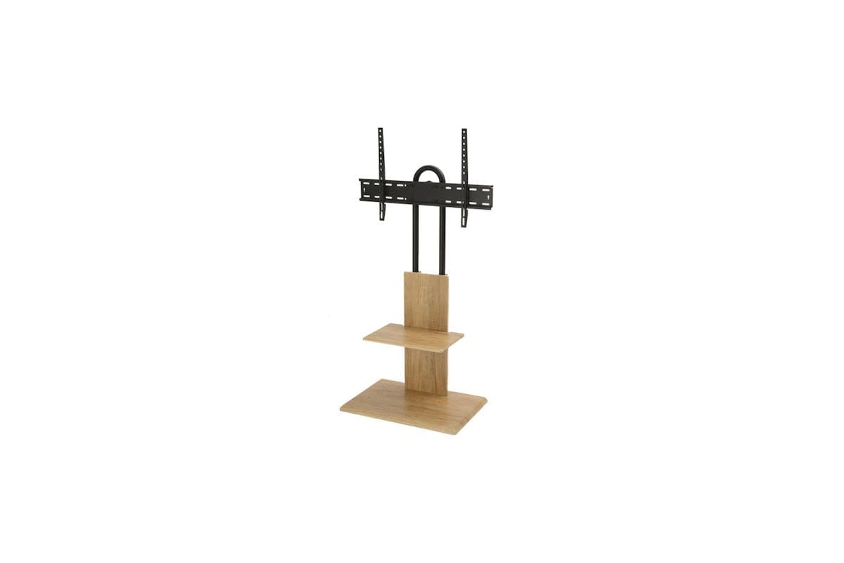 TTAT 600mm Pedestal TV Stand | Oak