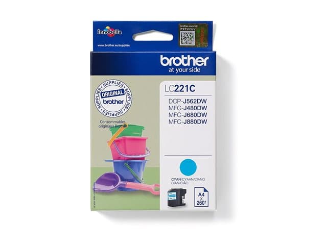 BROTHER - LC221C - cyan - original - ink cartridge