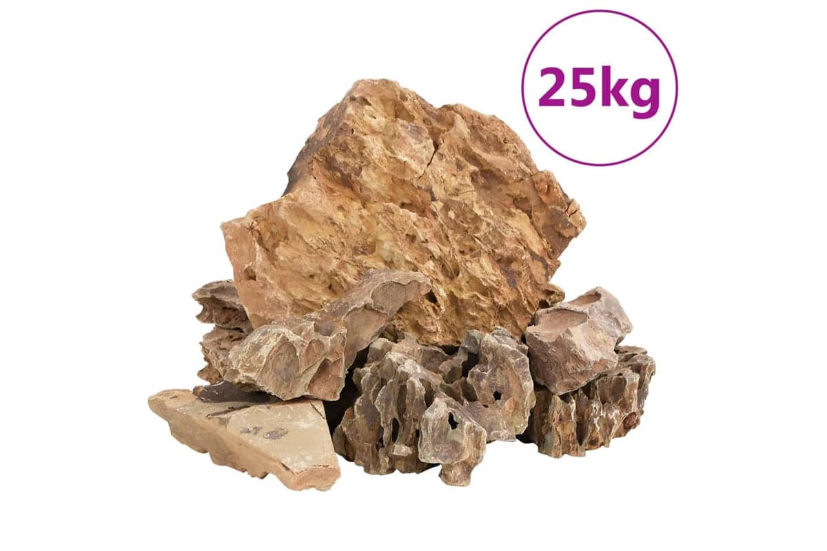 Vidaxl Dragon Stones 25 Kg Brown 5-30 Cm