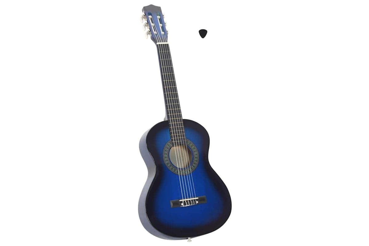 vidaXL 70124 Classical Guitar For Beginner And Kids Blue 1/2 34"