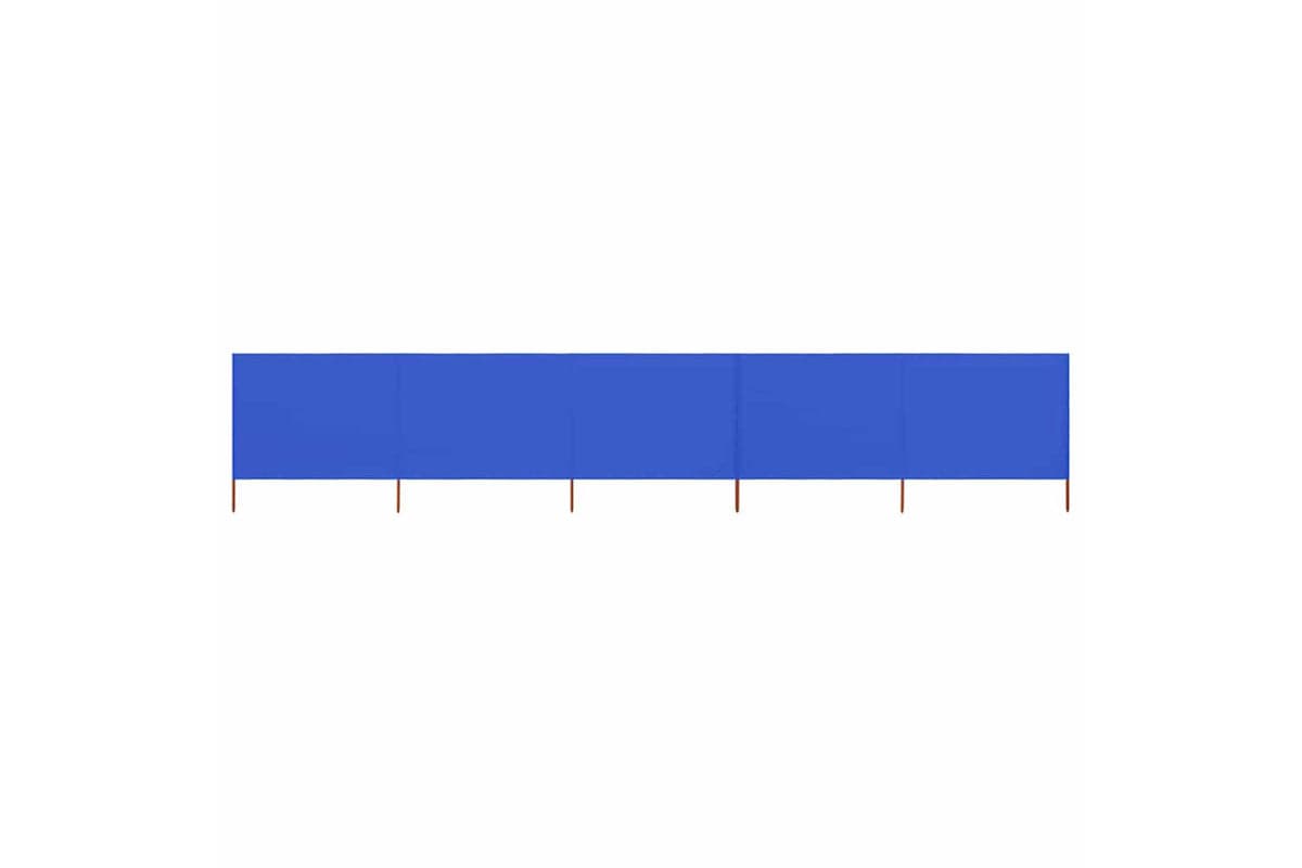 vidaXL 47165 5-panel Wind Screen Fabric 600x120cm Azure Blue