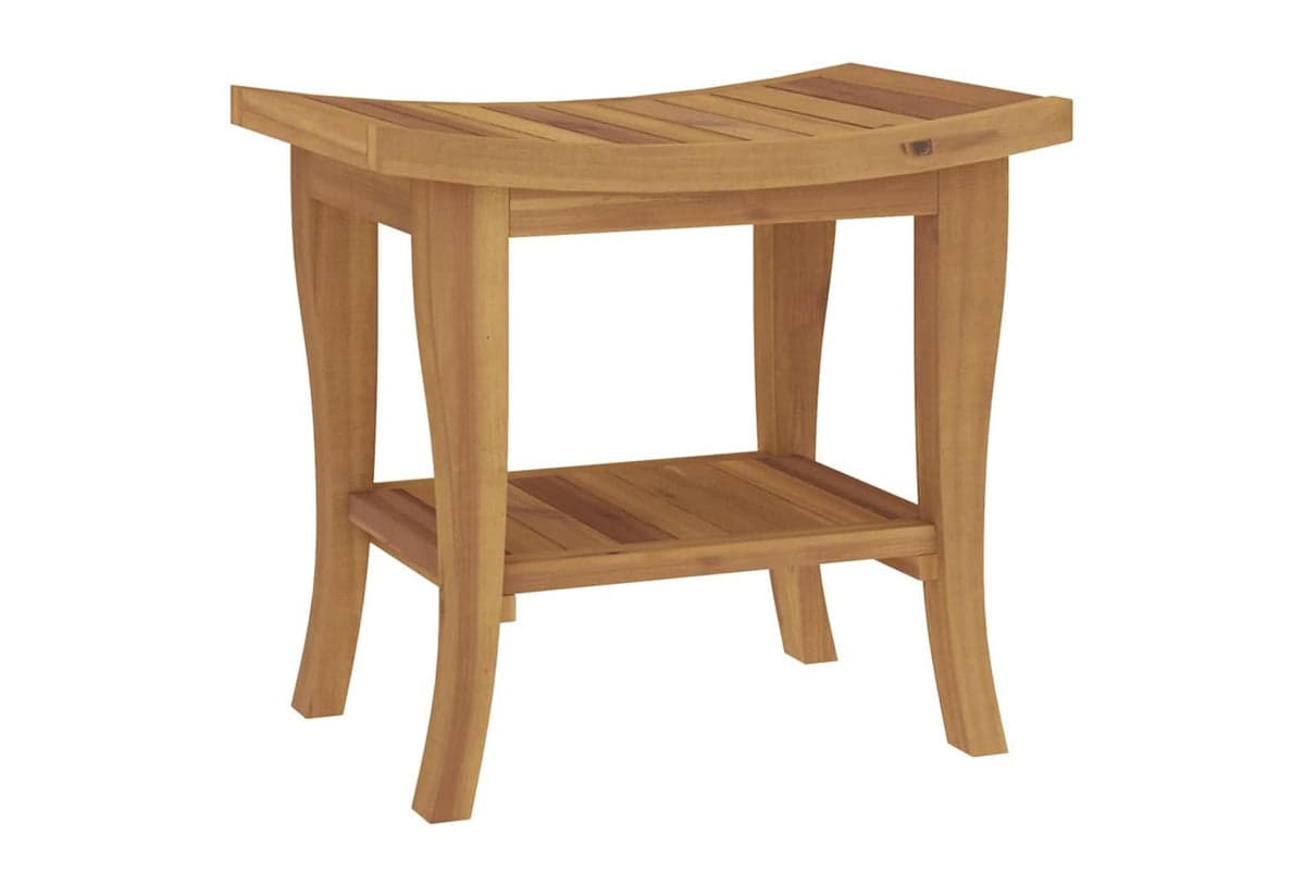 Bathroom Side Table 50x35x45 Cm Solid Wood Teak