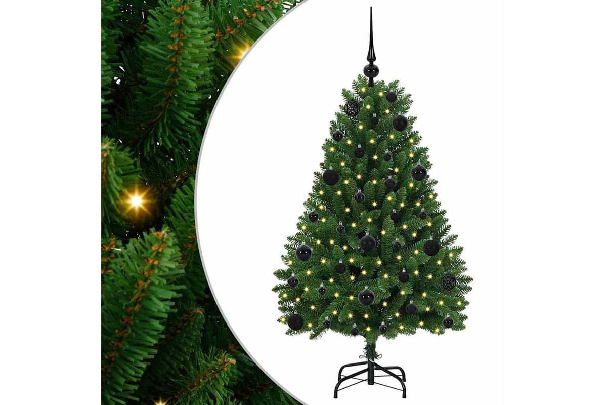 Vidaxl Artificial Christmas Tree With Stand Green 120 Cm Pvc And Metal