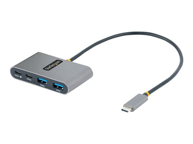 STARTECH.COM - Startech 4-Port USB-C Hub with 100W Power Delivery Pass-Through Charging, 2x USB-A + 2x USB-C, 5Gbps, USBC Hub w/ 1ft (30cm) Long Cable, Portable Laptop USB Type-C to USB-A/C Hub - USB 3.0 Expansion Hub (5G2A2CPDB-USB-C-HUB) - hub - 4 ports