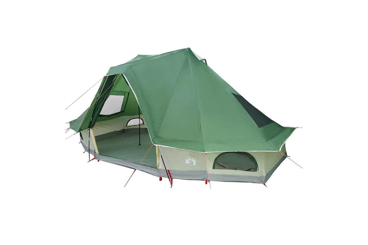 Vidaxl Family Tipi Tent Folding With Roof Green 466 X 310 X 240 Cm
