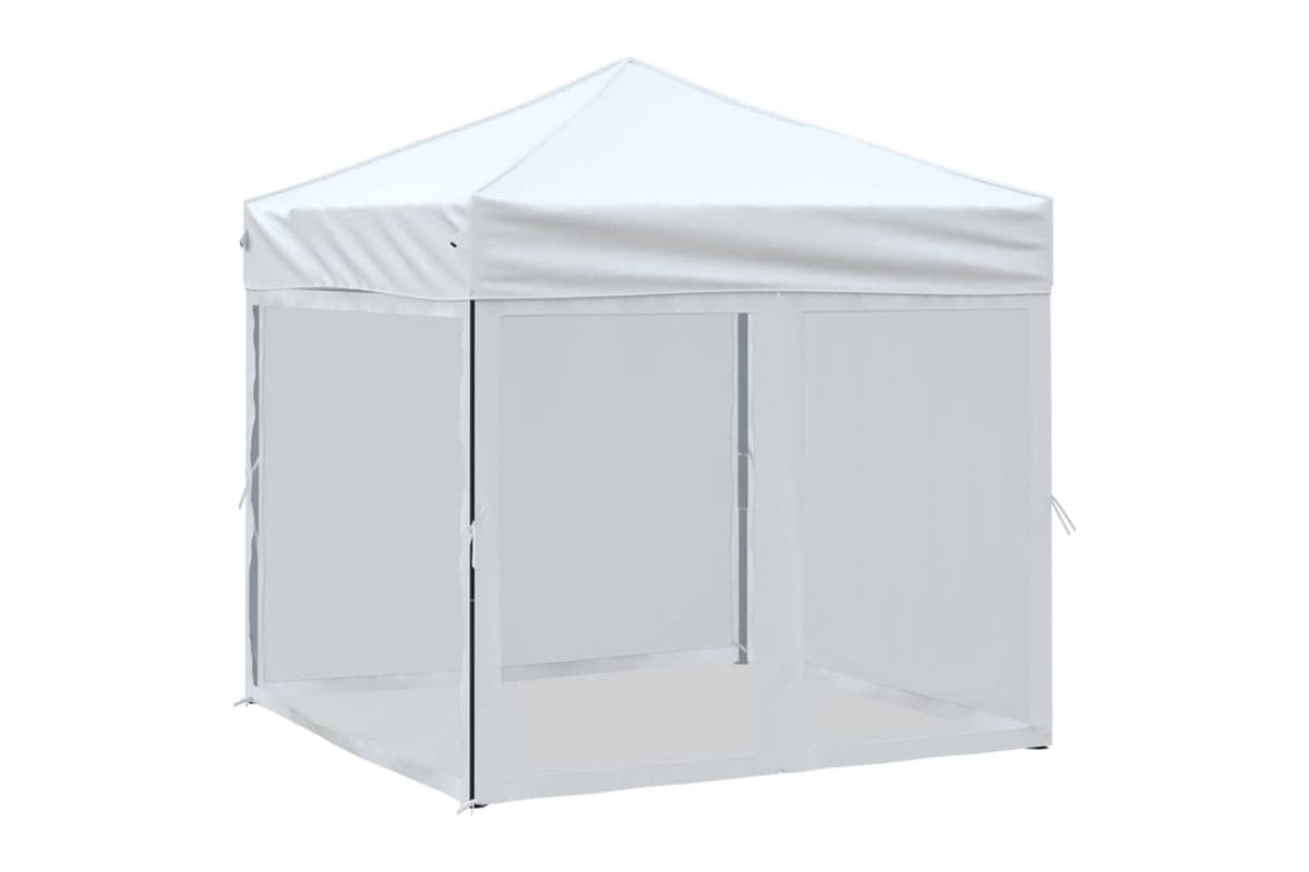 Vidaxl 93510 Folding Party Tent With Sidewalls White 2x2 M