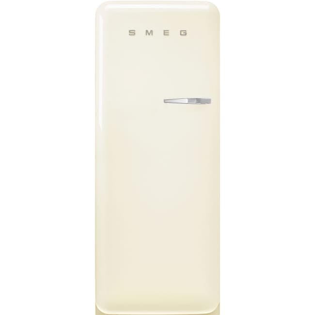 Smeg Freestanding 50's Style Fridge w/ Ice Box - Cream | FAB28LCR5UK
