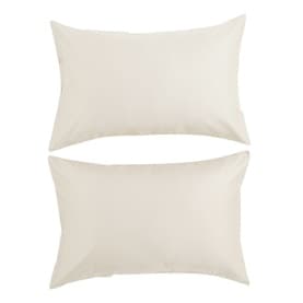 400 Thread Count Sateen Pillowcase Pair Ivory