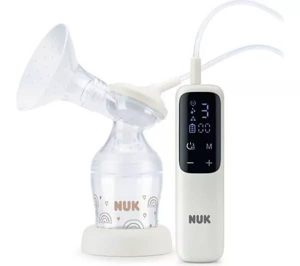 NUK Soft & Easy Electric Single Breast Pump - Clear & White