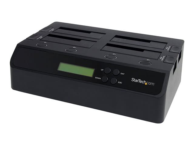 StarTech 4 Bay USB 3.0/ eSATA Hard Drive Duplicator Dock for 2.5" & 3.5" SATA/ IDE SSD HDD