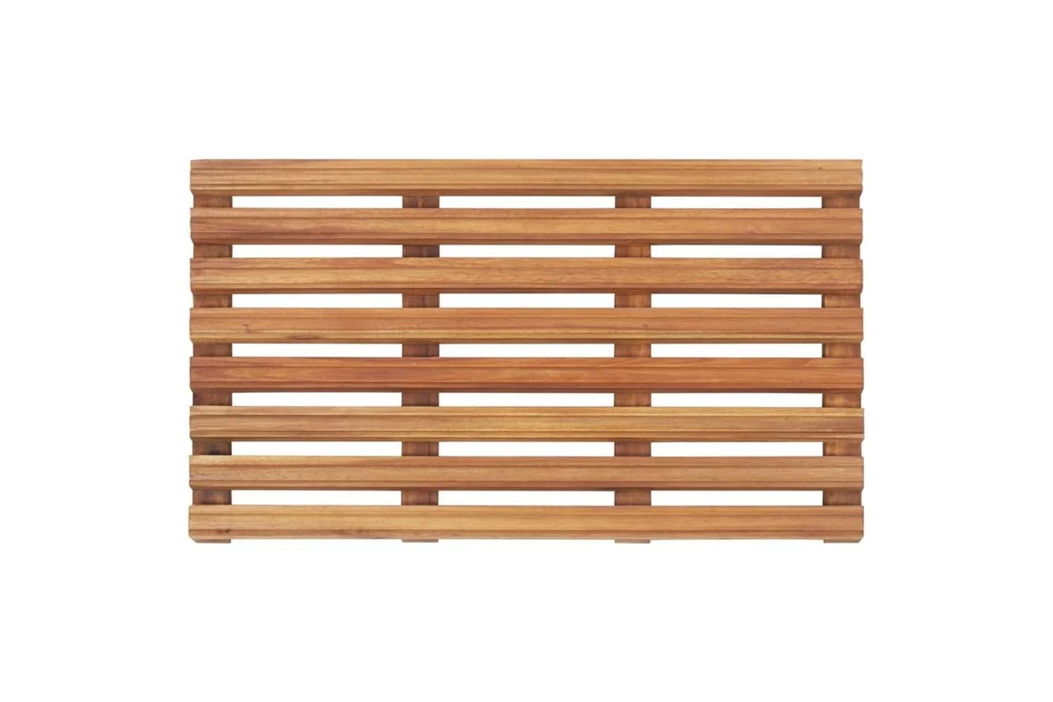 Bath Mats 2 Pcs Solid Acacia Wood 56x37 Cm