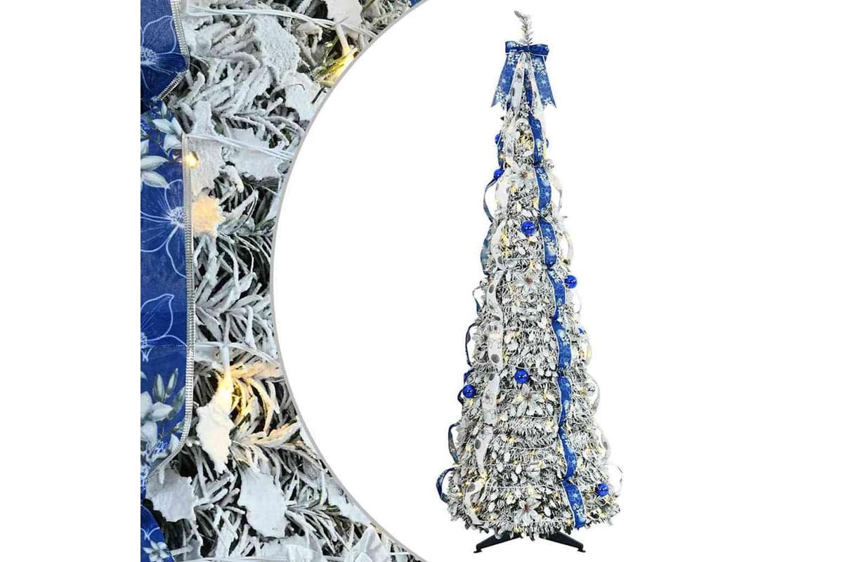 Vidaxl Artificial Christmas Tree With 150 Leds Green 180 Cm Pvc