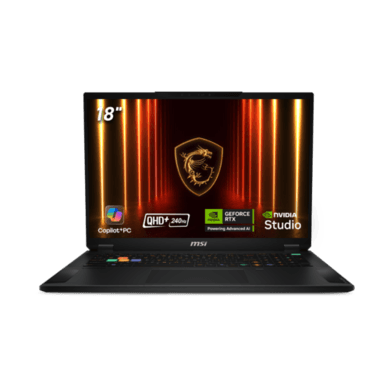 MSI Stealth A18 AI+ AMD Ryzen Ai 9 32GB RAM 2TB SSD RTX 5070 Ti 240Hz 18 Inch Windows 11 Gaming Laptop