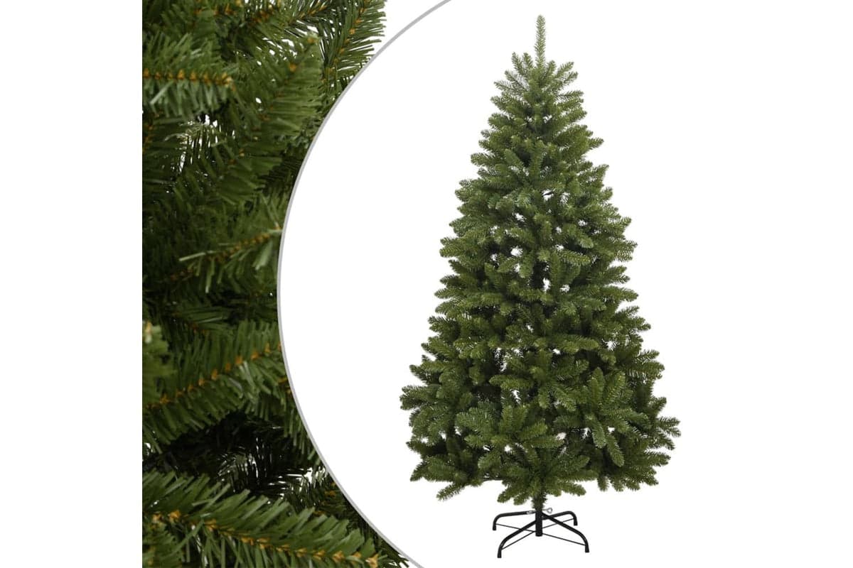 Vidaxl Artificial Hinged Christmas Tree With Stand Green 240 Cm