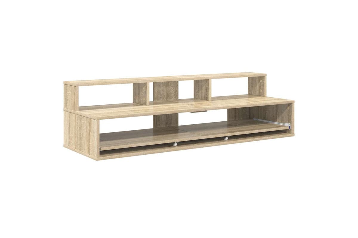Vidaxl Studio Desk Sonoma Oak 110 X 425 X 36 Cm Engineered Wood