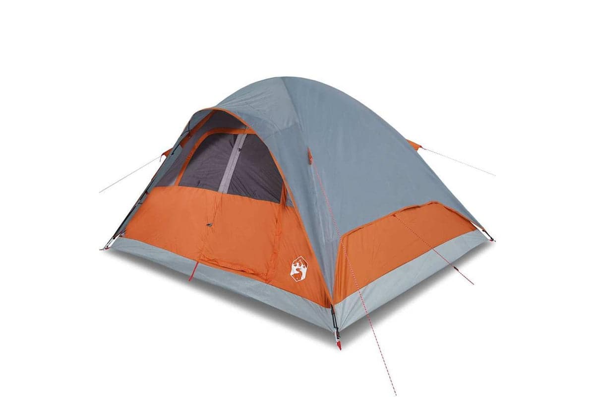 Vidaxl Family Tent Dome 6-person Orange Waterproof