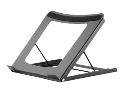 Manhattan Laptop and Tablet Stand, Adjustable (5 positions), Suitable for all tablets and laptops up to 15.6", Portable and Lightweight, Steel, Black,