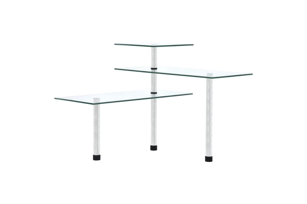 Vidaxl 249502 3-tier Corner Kitchen Shelf Tempered Glass