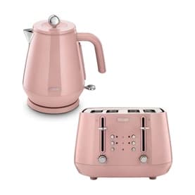 Eclettica Kettle and Toaster Pink Set