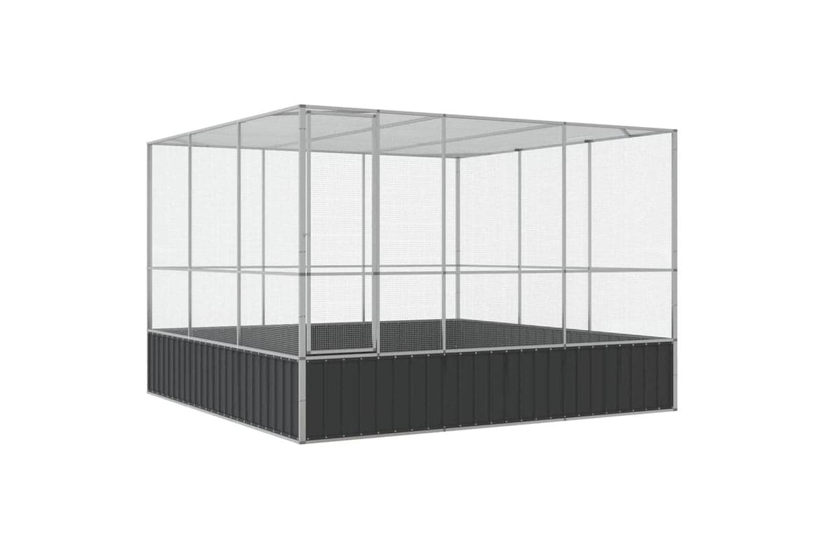 Aviary Silver 311x307x212 Cm Steel