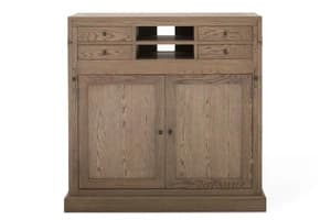 Monastery Grey Oil Desk & Cabinet