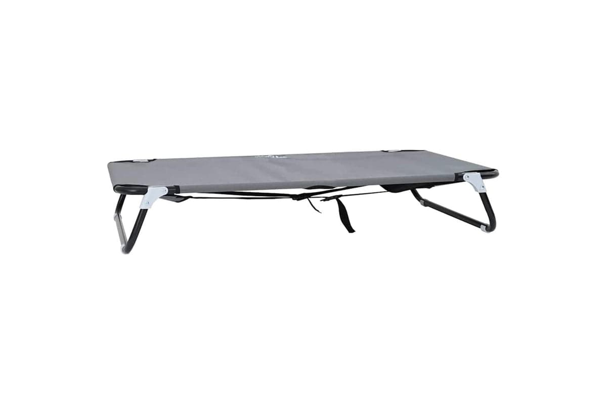 Dog Bed Light Grey 105 X 65 X 18 Cm Oxford Fabric And Steel
