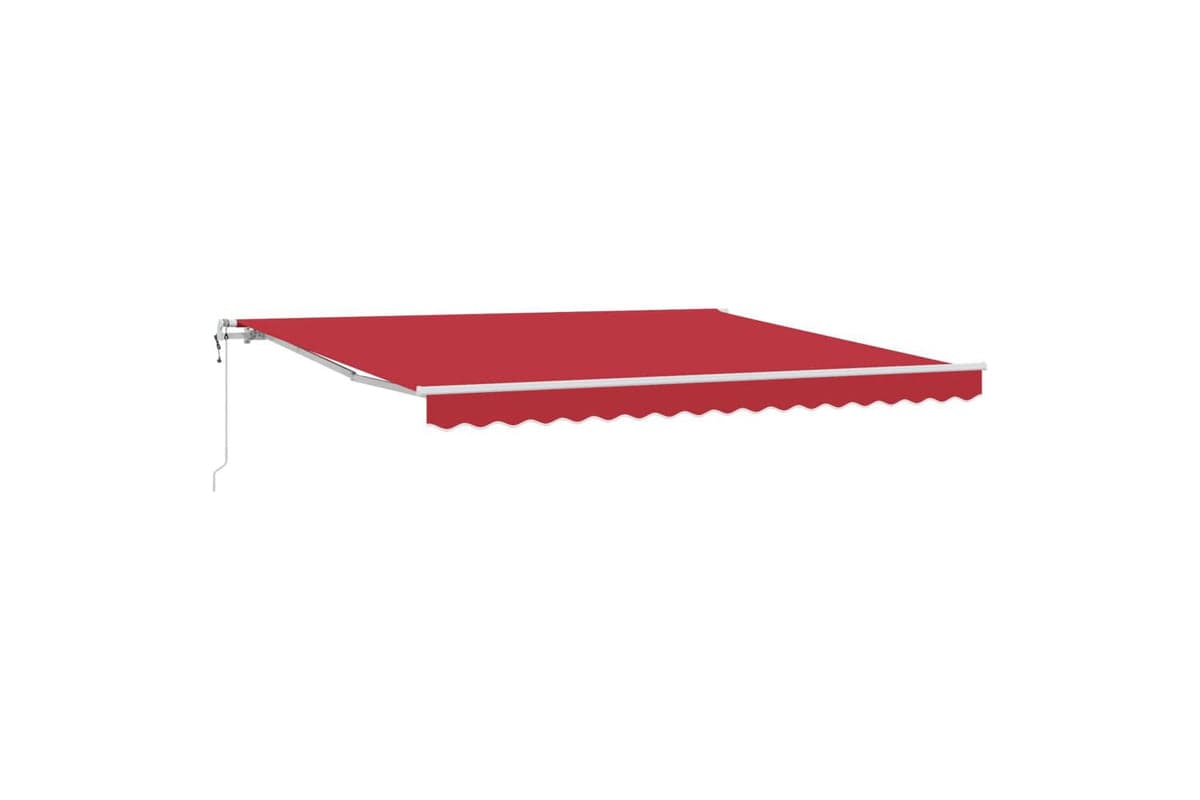 Vidaxl Retractable Awning 400 X 300 Cm Red