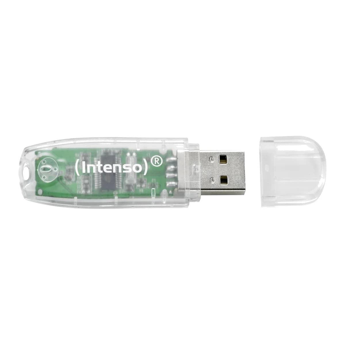 Intenso Rainbow Line 32GB USB 2.0 Flash Drive - Transparent | 3502480