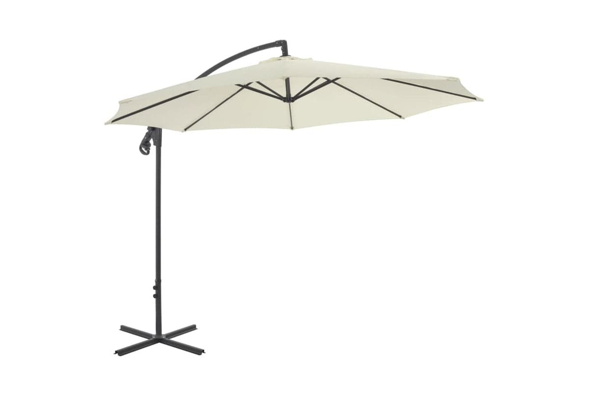 vidaXL 44874 Cantilever Umbrella With Steel Pole 300cm Sand