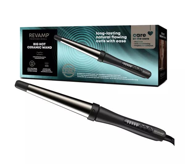 REVAMP Big Curling Wand - Black