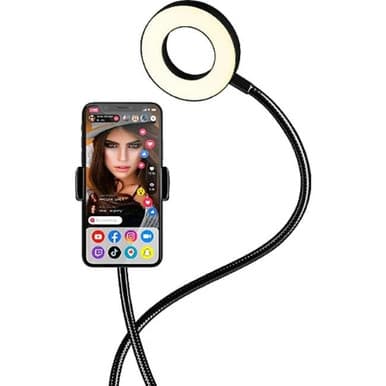FLEXIBLE GRIP SUPPORT WITH LIGHT RING