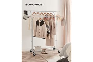 Songmics HSR12S Heavy Duty Double Clothes Rail