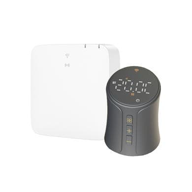 electriQ Smart TRV Valves (Single Pair) with Zigbee Hub - Anthracite