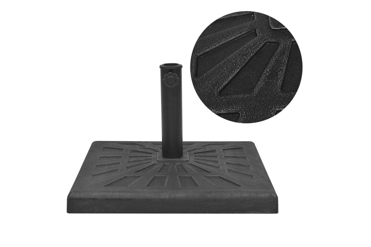 Vidaxl 43659 Parasol Base Resin Square Black 19 Kg