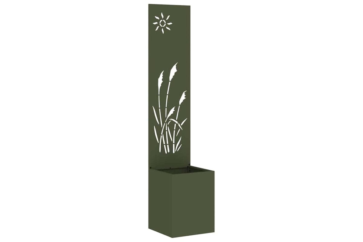 Garden Privacy Screen Olive Green 32 X 140 Cm Cold-rolled Steel