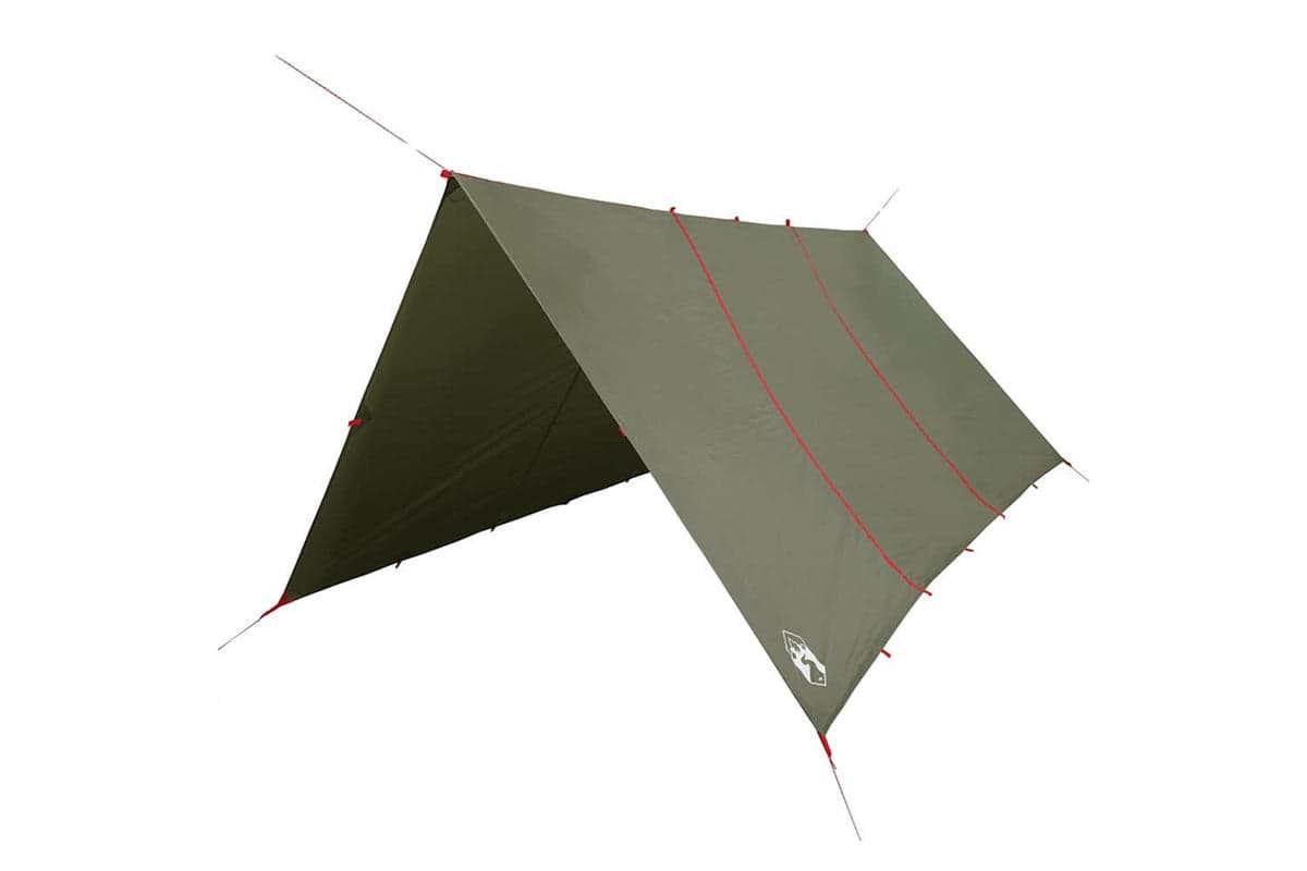 Vidaxl Camping Tarp Olive Green 451x420 Cm Waterproof