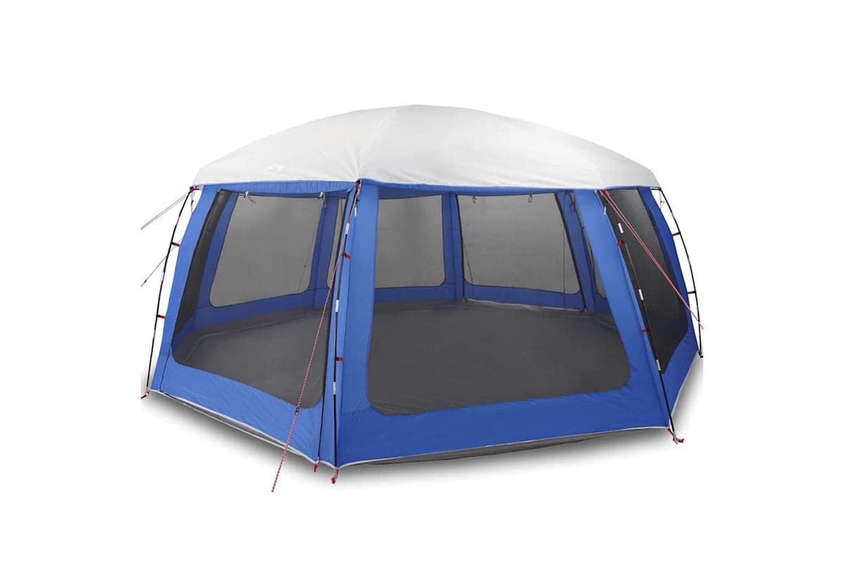 Vidaxl Pool Tent With Removable Fly & Mesh Walls Azure Blue 690x690 Cm
