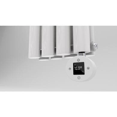 White electriQ 600W Thermostatic Wi-Fi Heating Element for Electric Radiators Dual-fuel or Towel rail - Plug-In and Hardwired Options