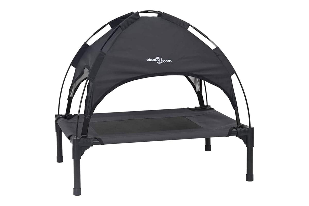 Dog Bed Black M Steel