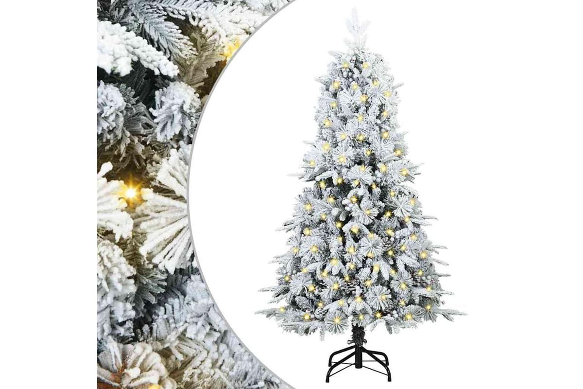 Vidaxl Artificial Hinged Christmas Tree Green 120 Cm Pe And Pvc