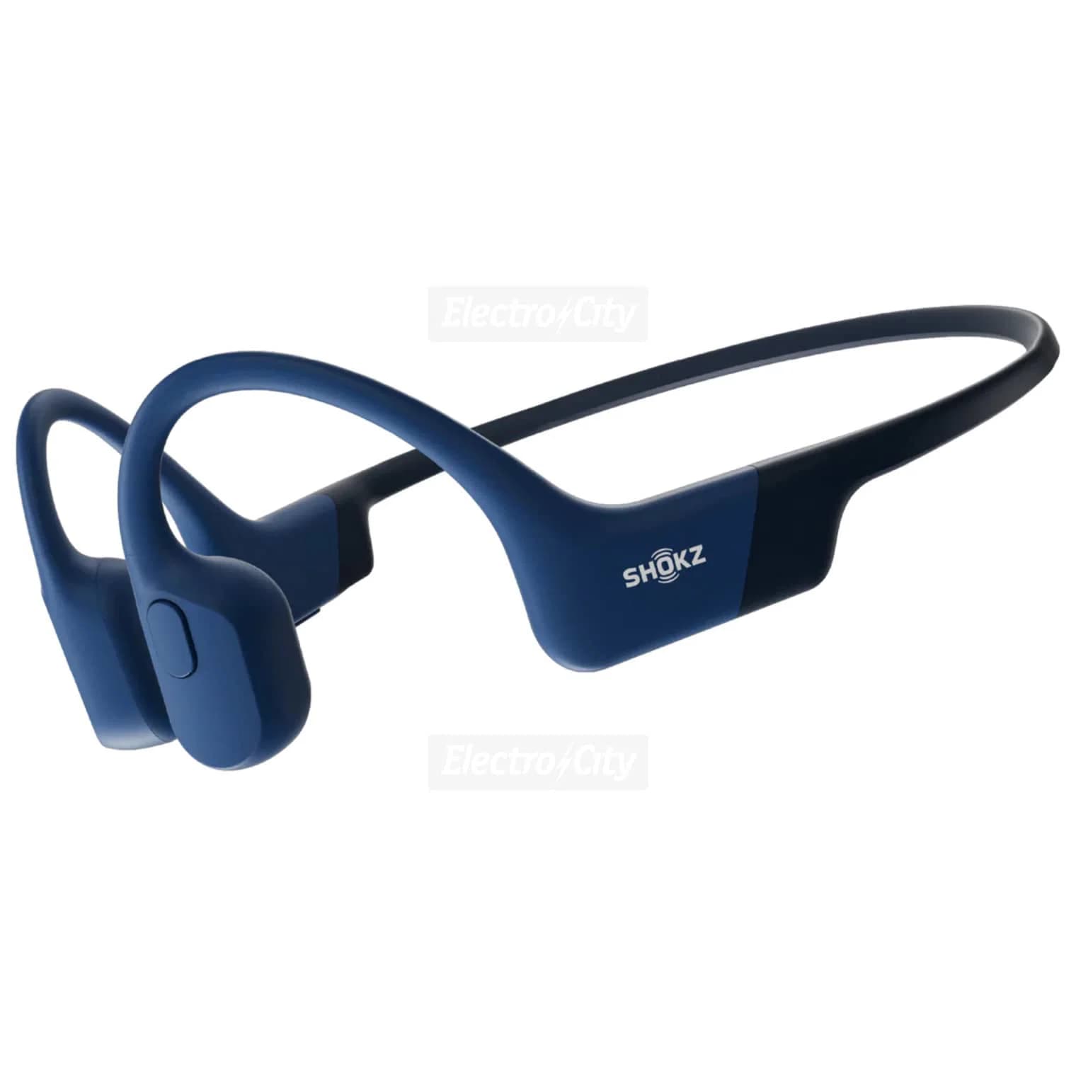 Shokz OpenRun Bone Conduction Open-Ear Wireless Headphones | Blue