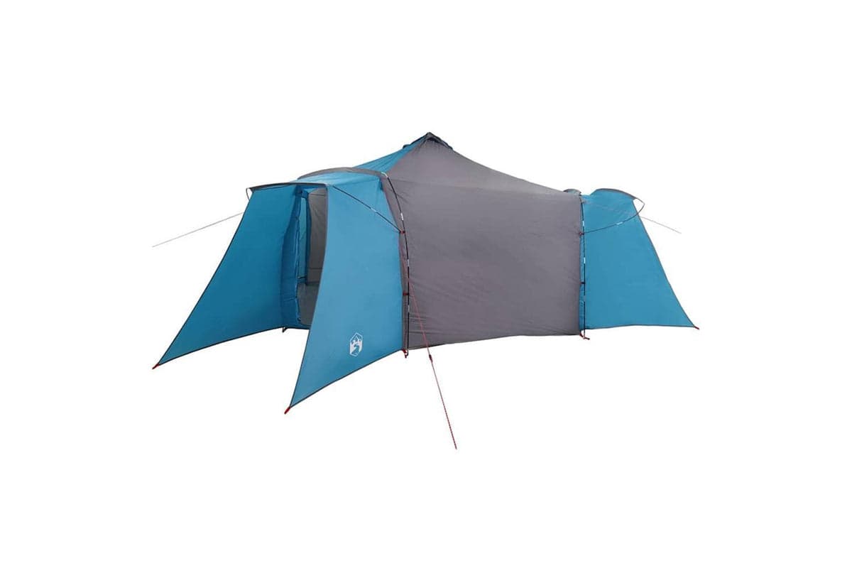 Vidaxl Tipi Tent With Roof Blue And Grey 492 X 492 X 275 Cm Fabric