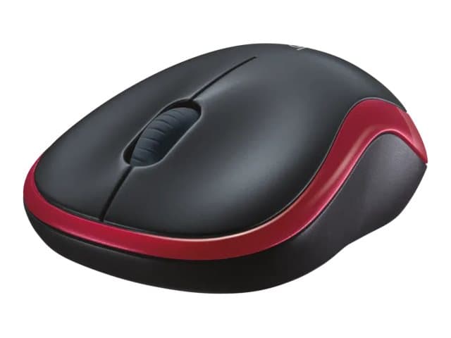 LOGITECH - M185 - mouse - 2.4 GHz - red
