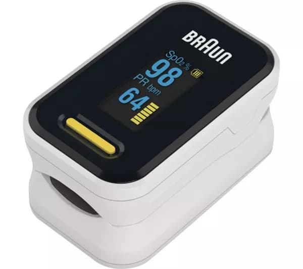 BRAUN BXYK81CEU Pulse Oximeter - Black & White